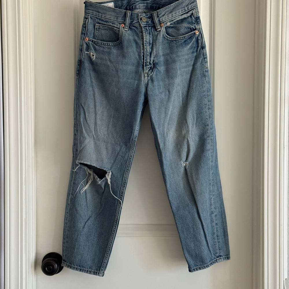 GAP Womens Barrel Jeans High Rise - capri